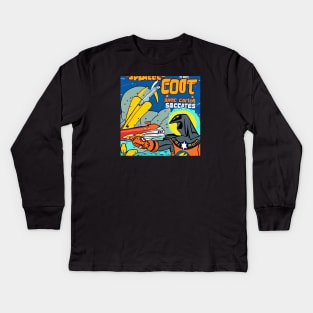 Surreal Space Ghost! Kids Long Sleeve T-Shirt